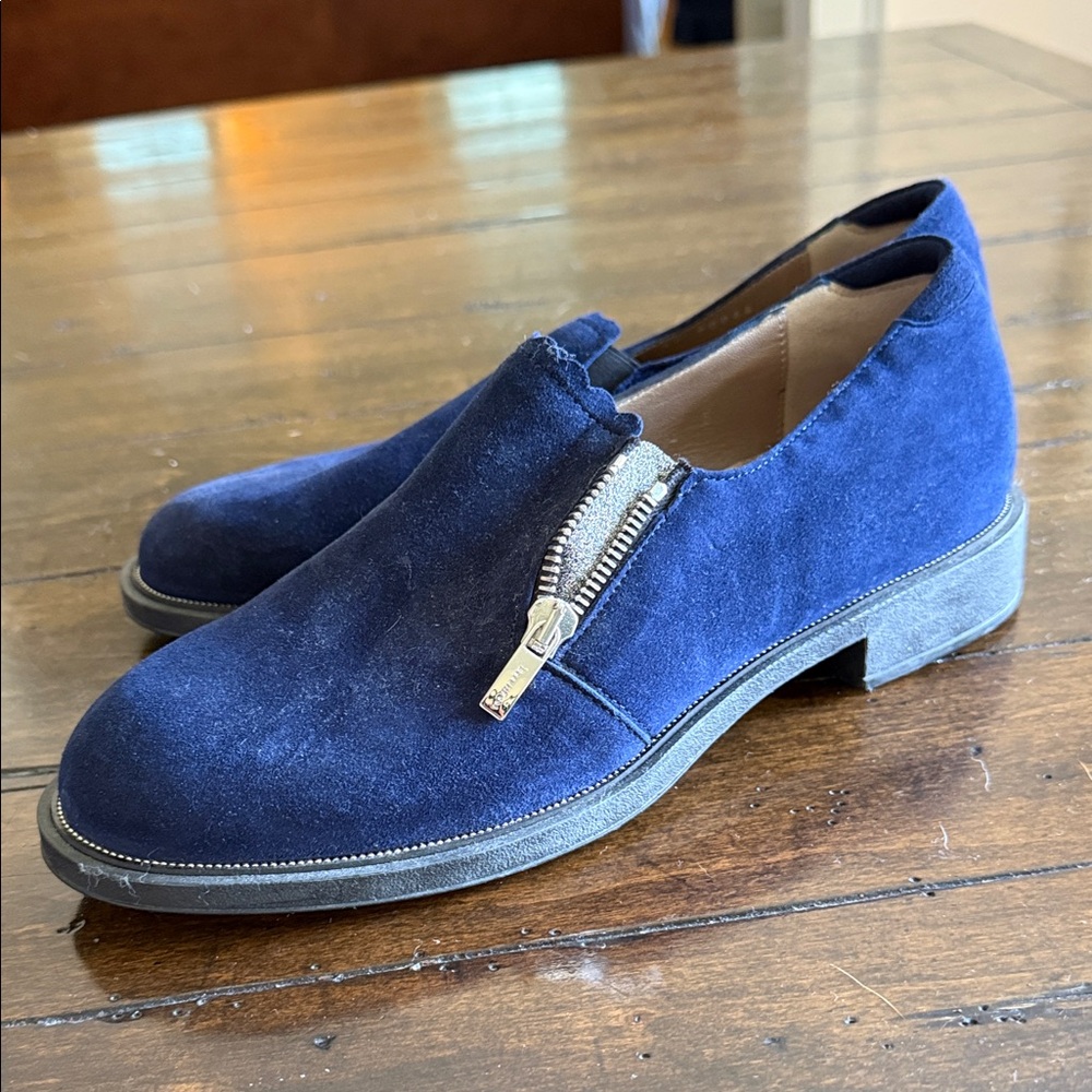 BeautiFeel Blue Suede Slip-On Shoes